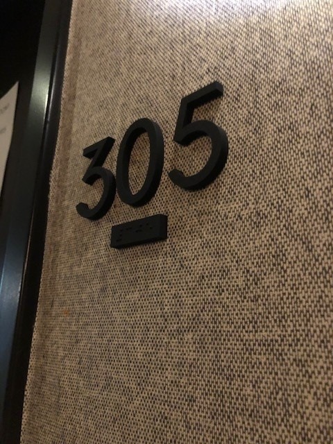 room numbers sign